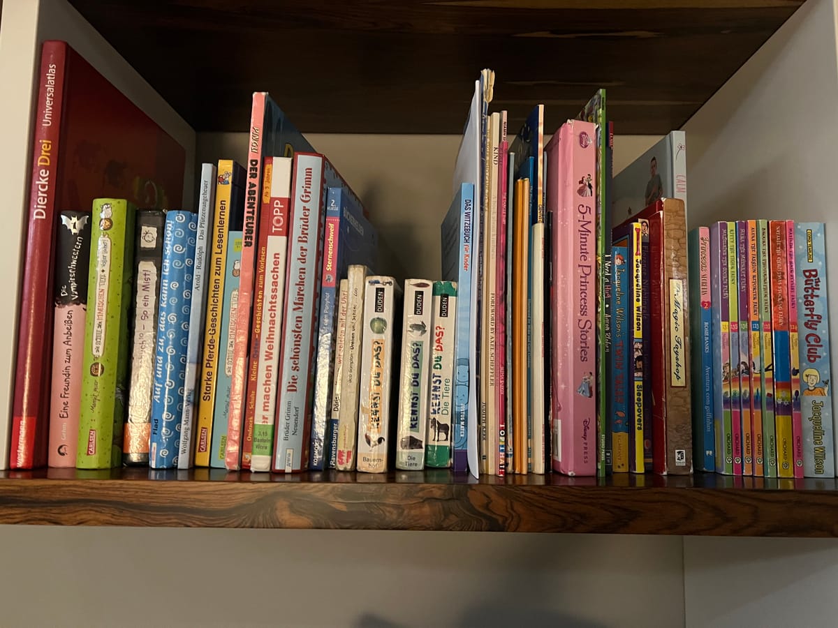 German, English, Portuguese, Japanese Maga; children's books