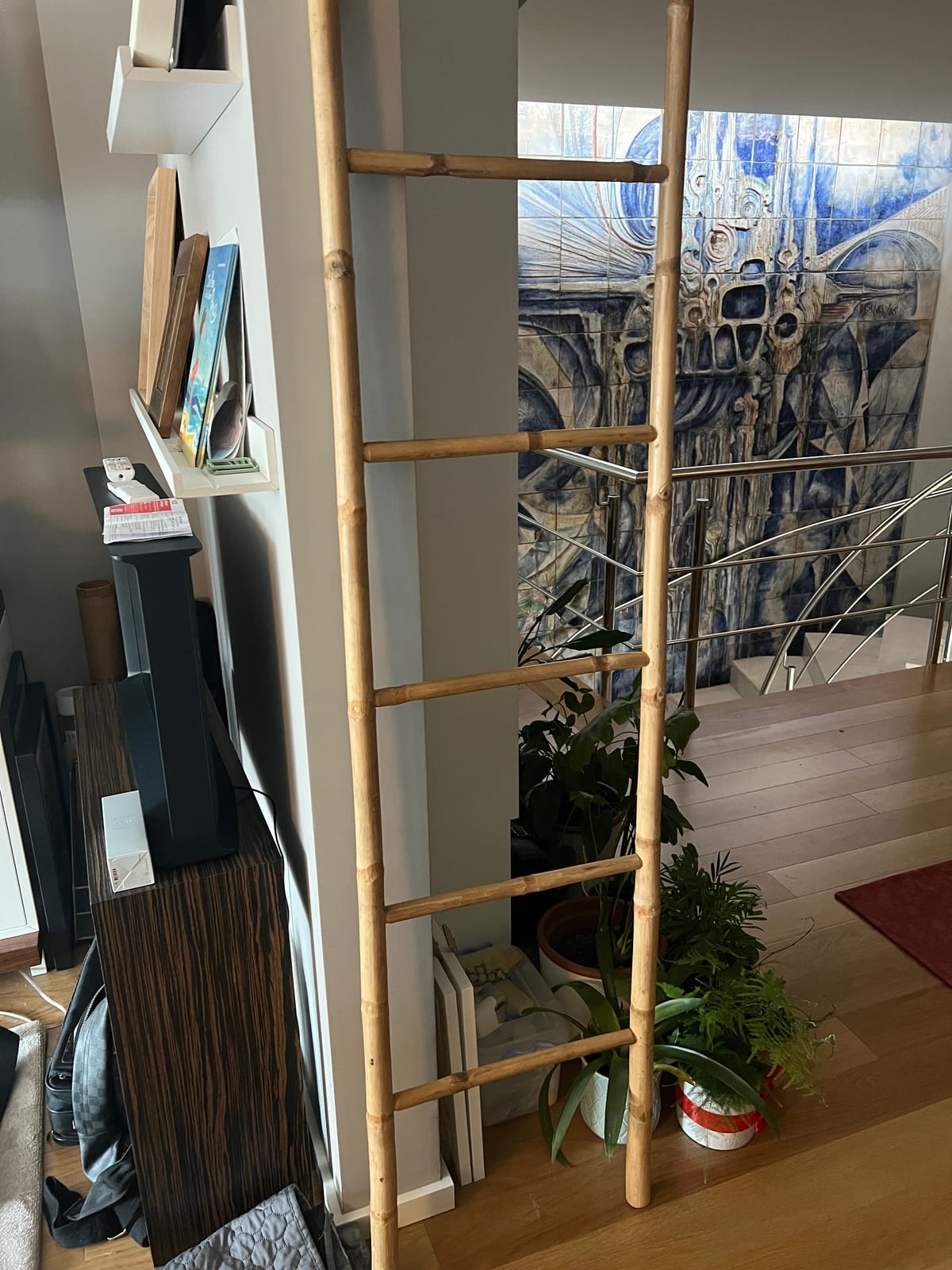 Bamboo ladder x 2